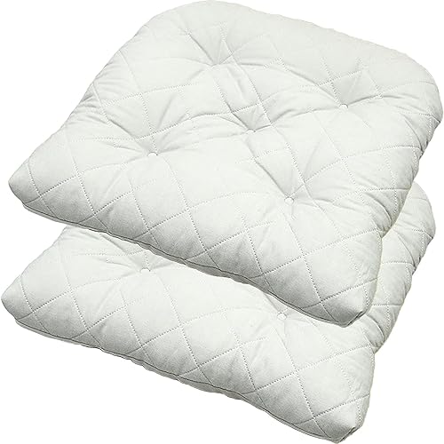 Cojines para sillas de comedor, 2 unidades, cojines para sillas, cojines para sillas de cocina con lazos, cojines para sillas de cocina con lazos en