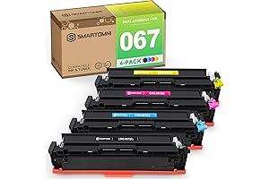 4-Pack Compatible Toner Cartridge Replacement for Canon 067 067H MF653CDW MF650C