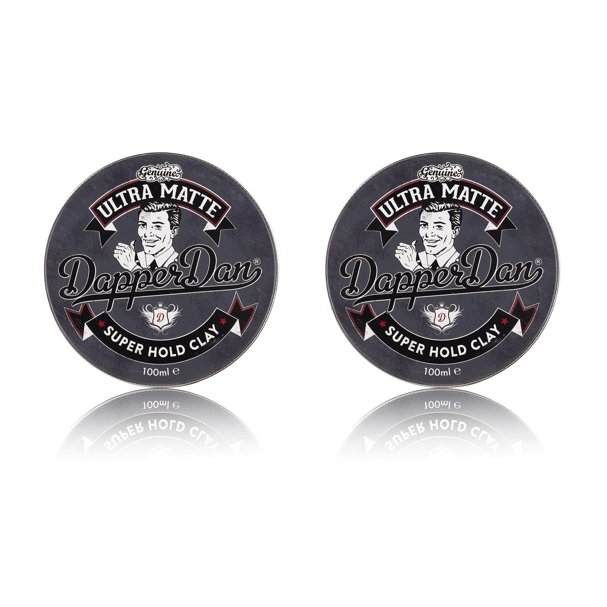 Ultra Matte Hair Clay, Long lasting Hold, Subtle Vanilla and Raspberry Fragrance, 2 x 100ml