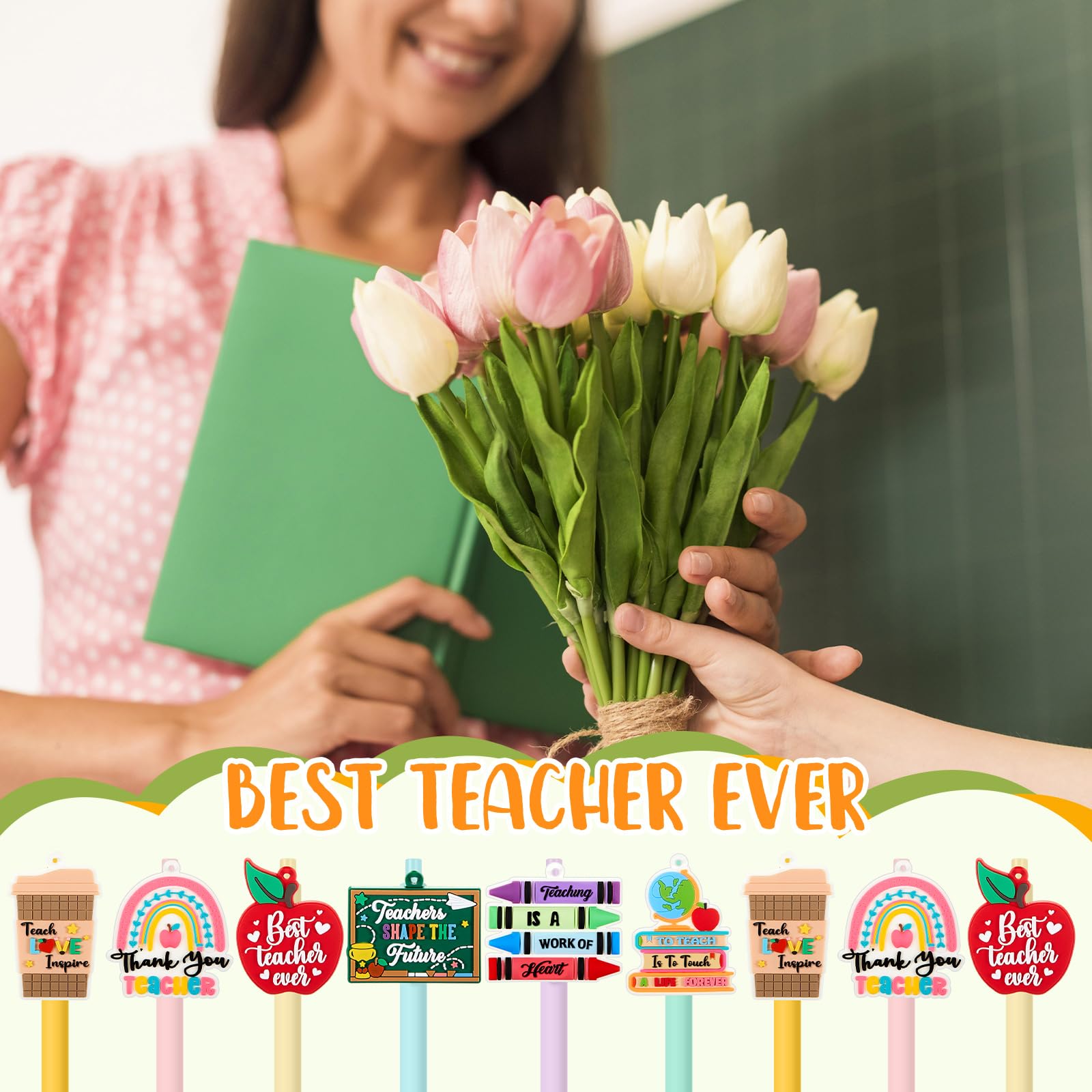 Snapklik.com : ReliThick 9 Pcs Back To School Teacher Gift Pen Bulk ...