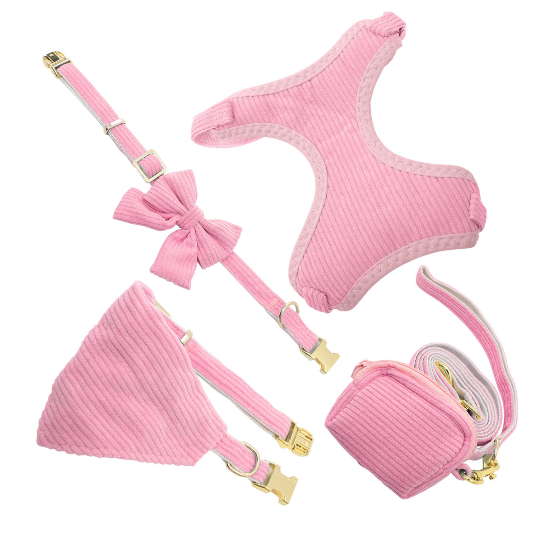Harnais petit chien pour promenade quotidienne avec distributeur sacs