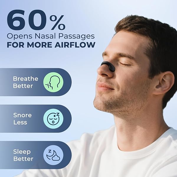Magnetic Nasal Strips for Breathing and Anti-Snoring, Skin-Friendly Design for Men and Women (30 pairs) - 2
