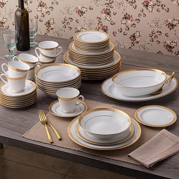 Noritake Crestwood Gold - 50 piece set, service for eight