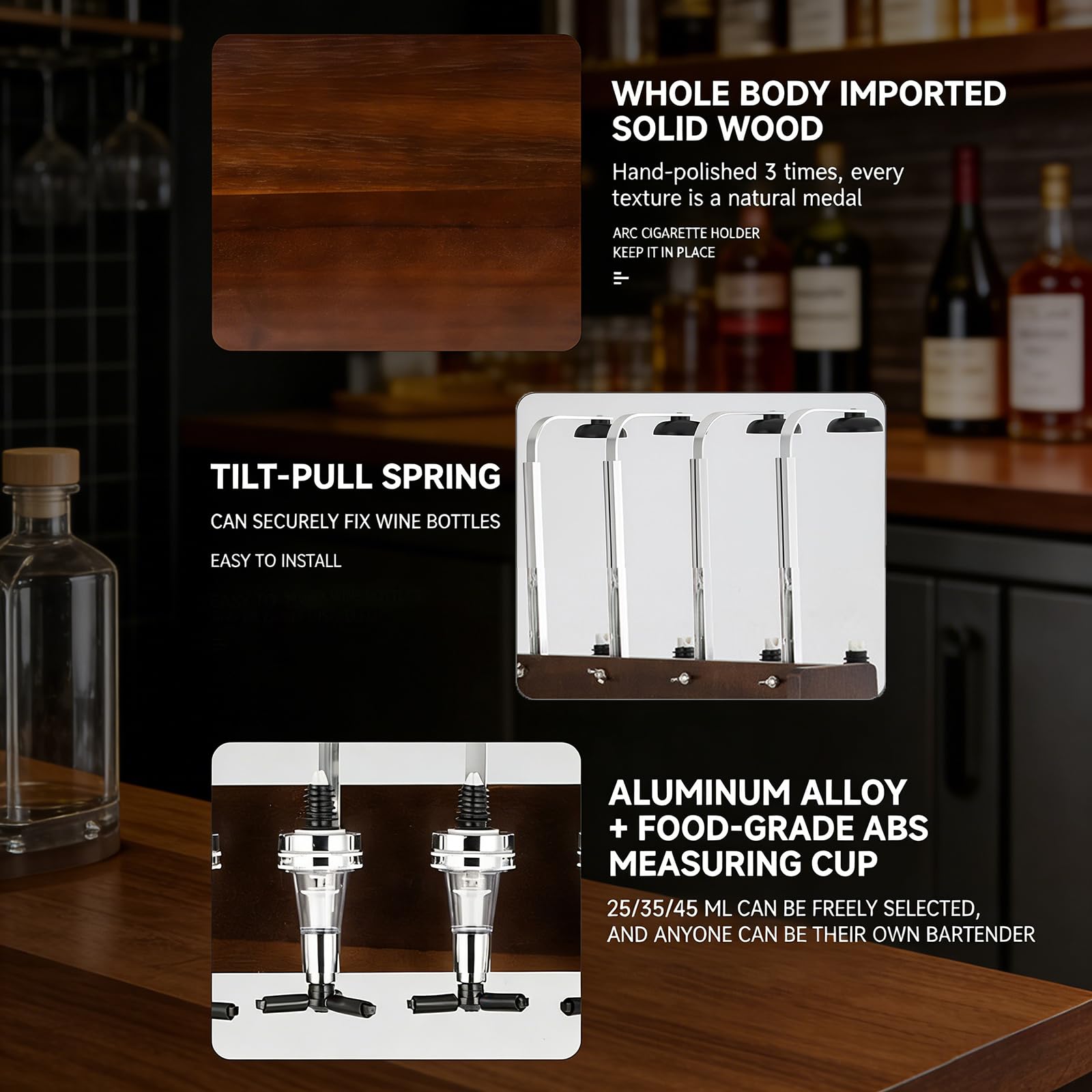 Dispensador de licor con vasos de chupito medidos, dispensador automático de bebidas de escritorio para el hogar, pub o bar de cocina