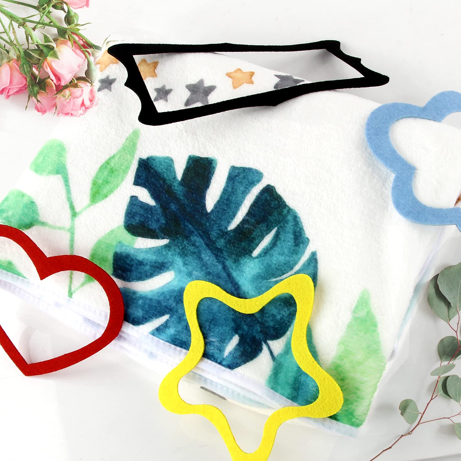 Coperta mensile per bambini, motivo pietra miliare per bambini, unisex, per immagini, leone, giraffa e zebra, con 4 cornici in feltro, Natale, nuove mamme e la crescita dell'età (101.6 x 127 cm)