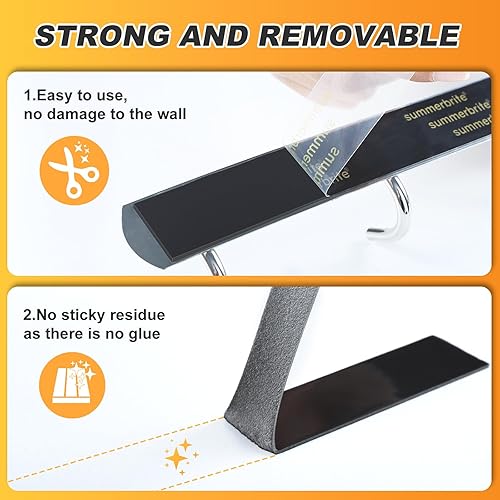 Miniatura 4 de Cinta adhesiva de doble cara resistente, cinta adhesiva de doble cara, 16.4 pies, 2 rollos de cinta extraíble para montaje en pared, tiras para