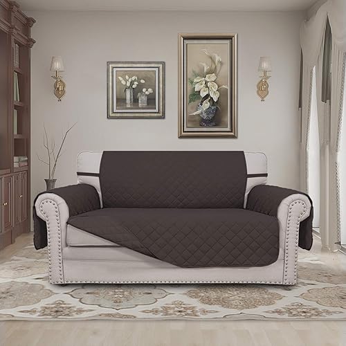 Miniatura 2 de Easy-Going - Funda reversible para sofá biplaza, funda protectora de muebles, para perros y gatos, resistente al agua, con varillas de espuma y