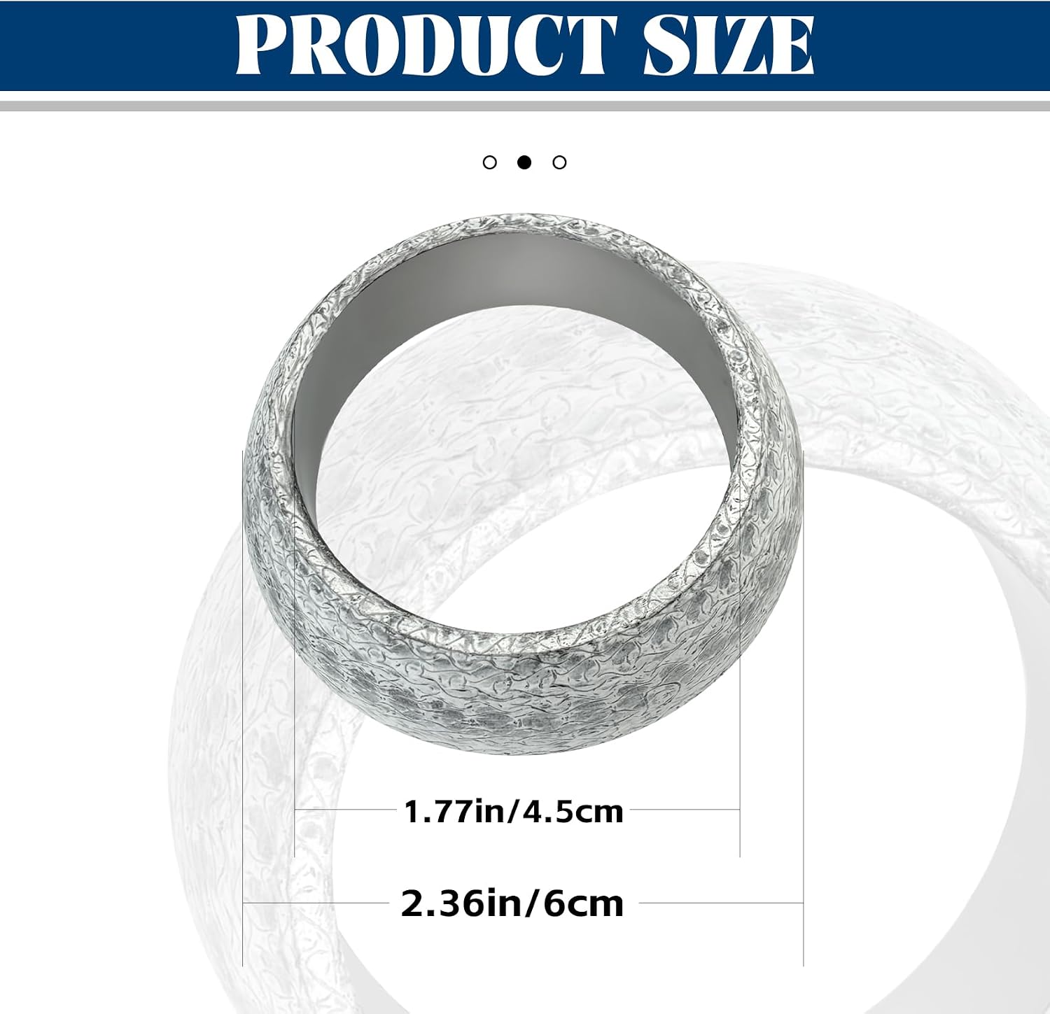 Exhaust Pipe Flange Gasket - 60mm/2.36in Car Accessories Exhaust Manifold Gasket, Exhaust Flange Gasket Seal Ring for Civic, SX4, 5, RSX, CR-V, EL, Replace 18229S01X01, 18229S04X01, 18229S2K003