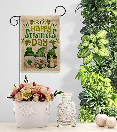 Miniatura 9 de Breeze Decor St Patty Trop - Kit de bandera de gnomo para jardín, casa de jardín, patricio primaveral, trébol, duende de la suerte, moneda de la