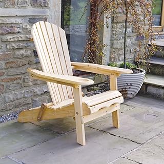 Amazon Co Uk Wooden Garden Lounger