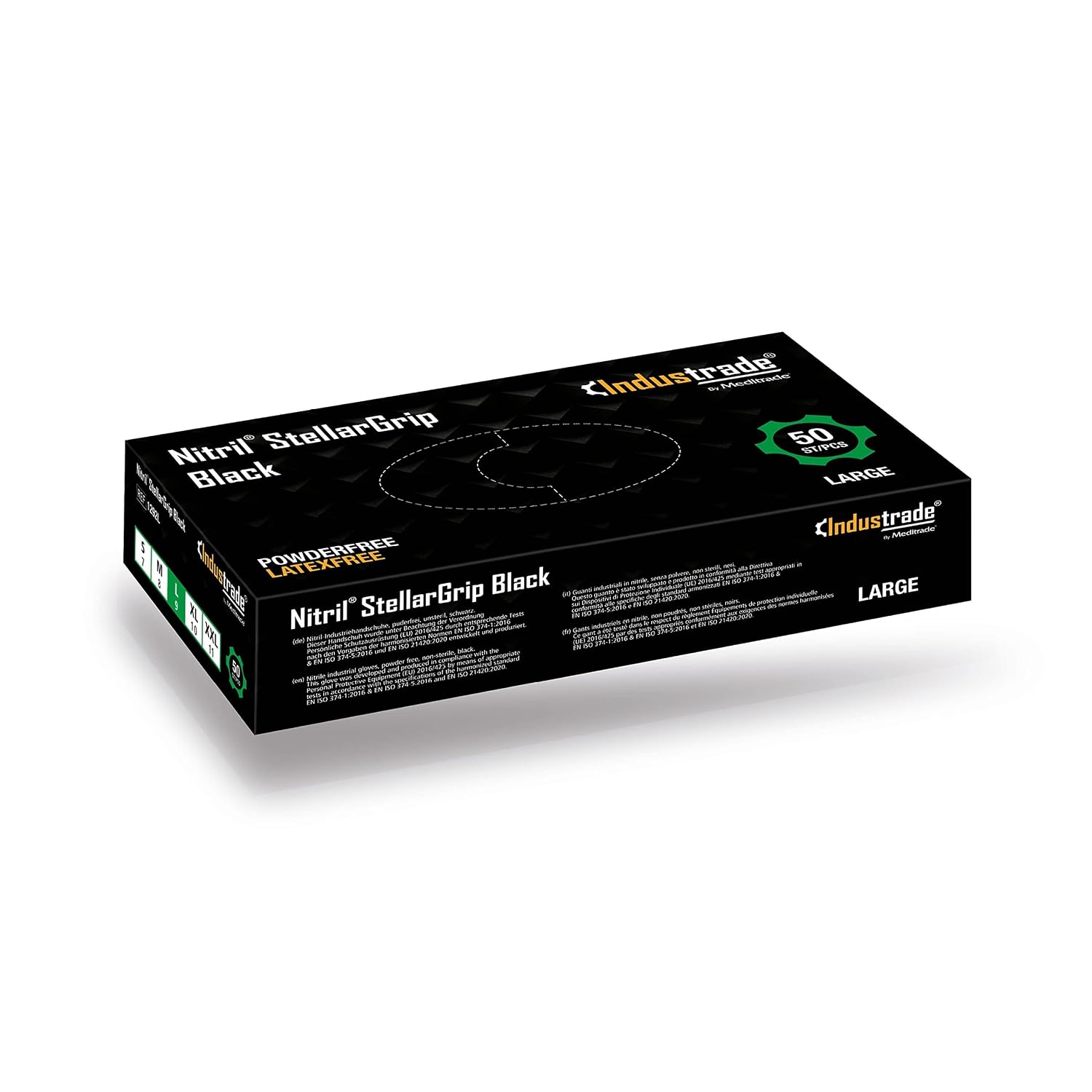 Nitril StellarGrip black | Packung (50 Pieces)