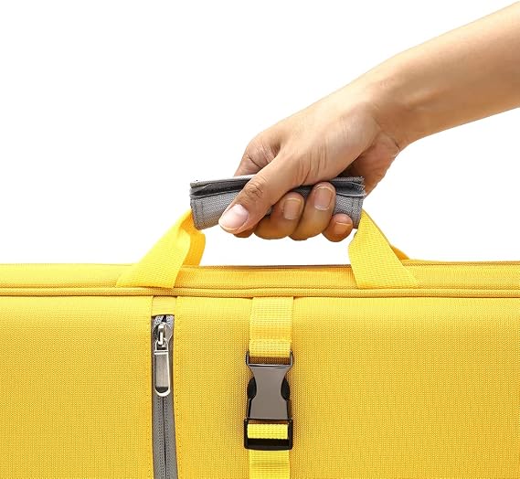 Backpack 4x4 Pool Cue Case Yellow for Carrying 4 Pool Cue Sticks,Pool Queue Case