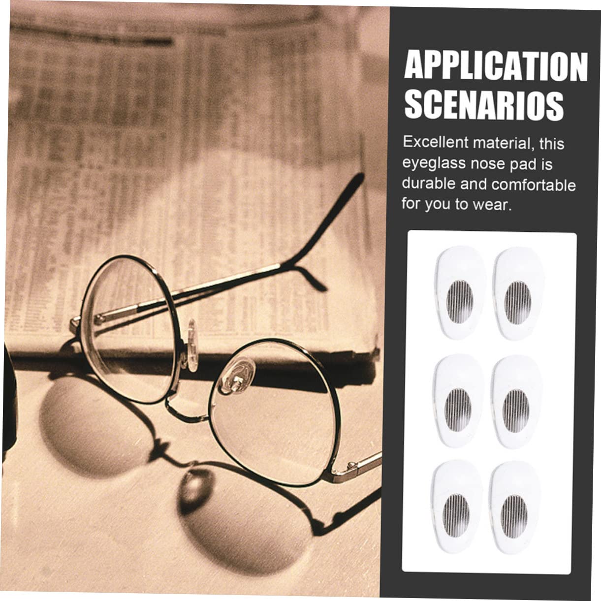 FRCOLOR Lot De 5 Paires De Plaquettes Nasales en Silicone pour Lunettes Matériau Robuste 15 Paires X 5