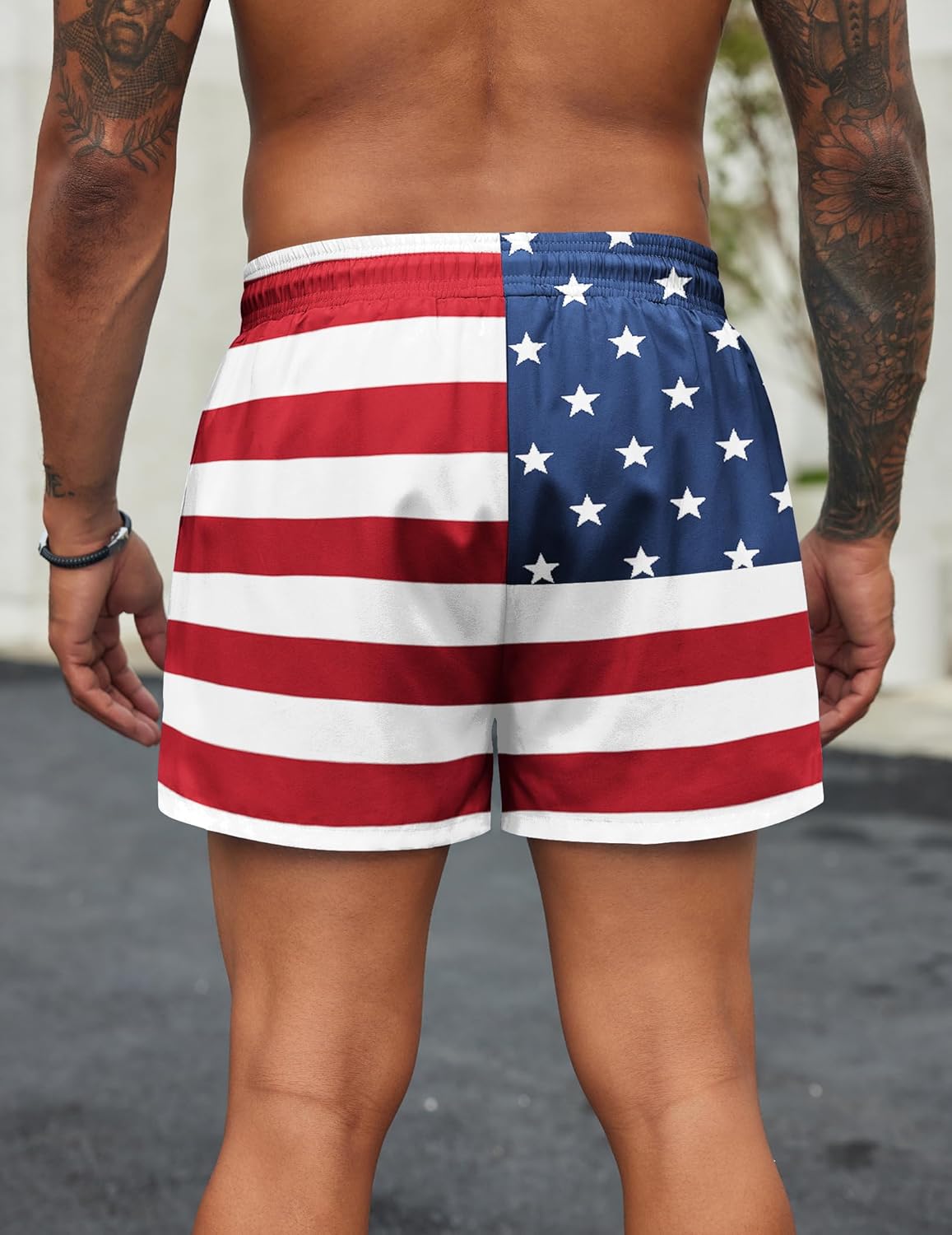 COOFANDY Men's Swim Trunks Quick Dry Bathing Suit with Pockets Swimwear Beach Board Short Swimsuit S-XXL - Image 3