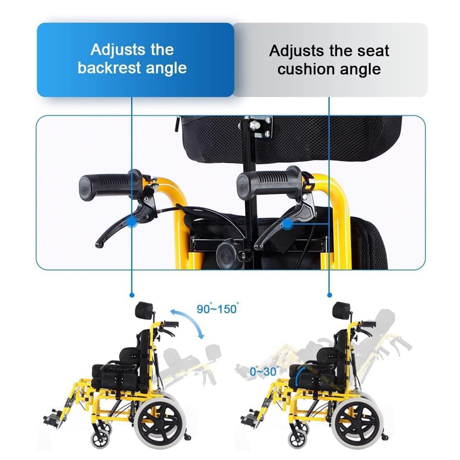 Amazon.co.jp: 脳性麻痺の子供用車椅子、医療用アルミ合金フレーム