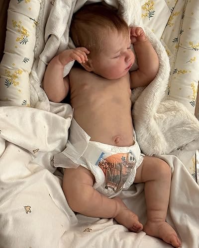 Miniatura 3 de Anano Muñecas de bebé realistas de cuerpo completo de silicona impermeable de 20 pulgadas, muñecas de bebé recién nacidas que se ven reales, recién