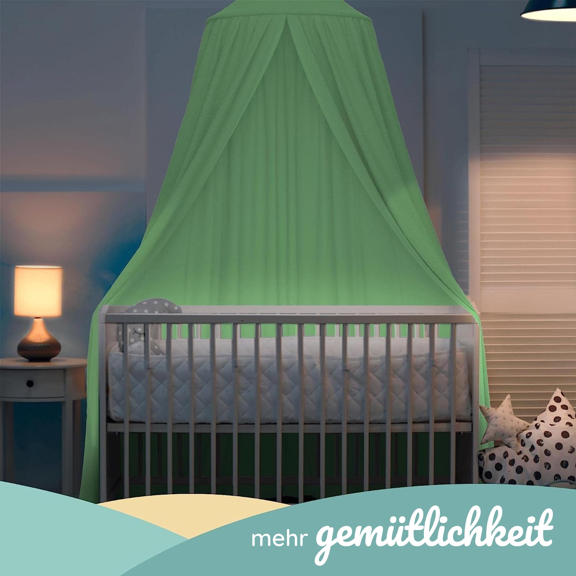 BearTop Baldaquin Chambre d'enfant | 6 Couleurs | sans percer | Coton | avec Anneau Stable | l'anneau est inséré dans Le Tissu | Ourlet env. 270cm | pour Chambre d'enfant et BearTop Baldaquin Chambre d'enfant | 6 Couleurs | sans percer | Coton | avec Anneau Stable | l'anneau est inséré dans Le Tissu | Ourlet env. 270cm | pour Chambre d'enfant et