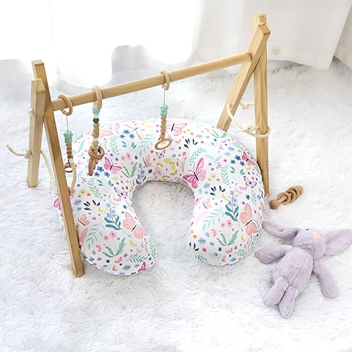 Miniatura 3 de Funda de almohada de lactancia, fundas de almohada ultra suaves para bebés recién nacidos, fácil de quitar y lavable a máquina, solo funda de