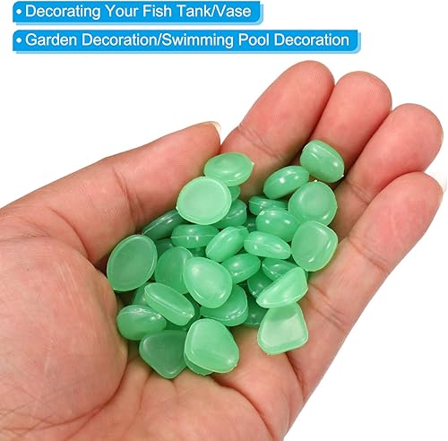 Miniatura 5 de MECCANIXITY 300 piezas de piedras brillantes de 0.315-0.433 in brillantes para decoración en la oscuridad, piedras luminosas, decoración de