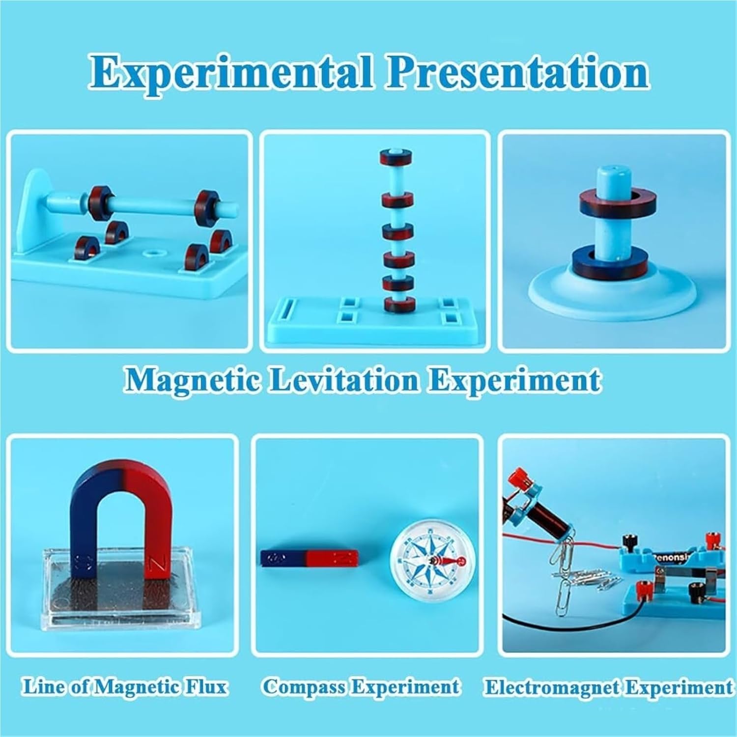 物理科学実験室学習回路キット、電気実験セット、子供向け回路構築中学生ベーシ (A) 科学実験 科学磁石 学生向け実験セット 物理実験室 基本回路ツール  学生向け電子キット 小学校の回路実験キット、面白い知育玩具、電気実験キット 、理科サークル実験キット ≪楽しい ...