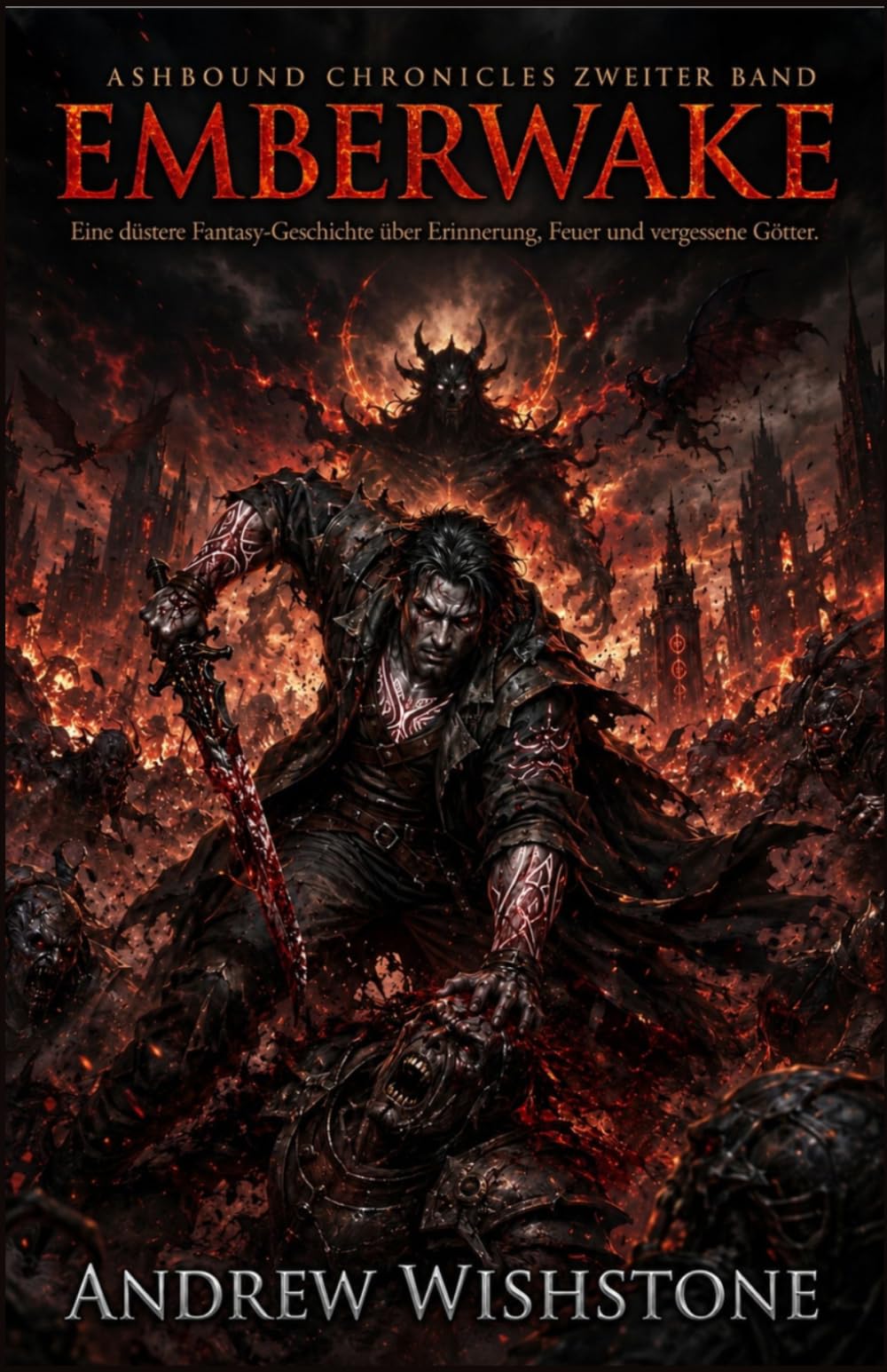 EMBERWAKE Ashbound Chronicles Zweiter Band: Eine düstere Fantasy-Geschichte über Erinnerung, Feuer und vergessene Götter: 2 (Ashbound Chronicles (GERMAN VERSION))