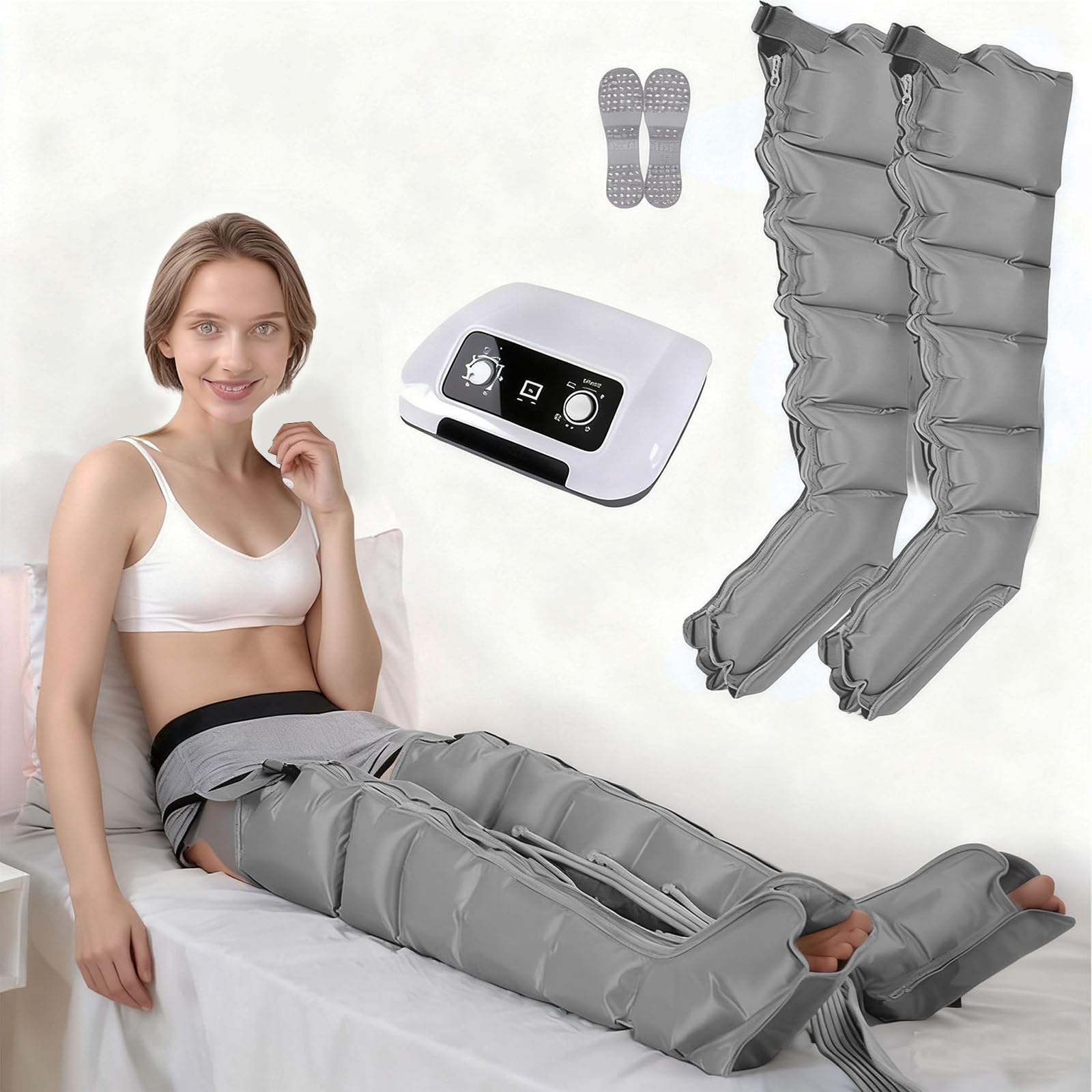 Presoterapia nóg︱Buty do presoterapii︱ Presoterapia Urządzenie do drenażu limfatycznego z ciśnieniem powietrza do krążenia krwi Nogi (opcjonalny zestaw łączony)