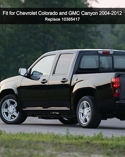 Miniatura 5 de ULZOZN Cubierta de tapa de tanque de gasolina para Chevy Colorado GMC Canyon 2004-2012 Reemplazar 10385417, cubierta negra para puerta de llenado de