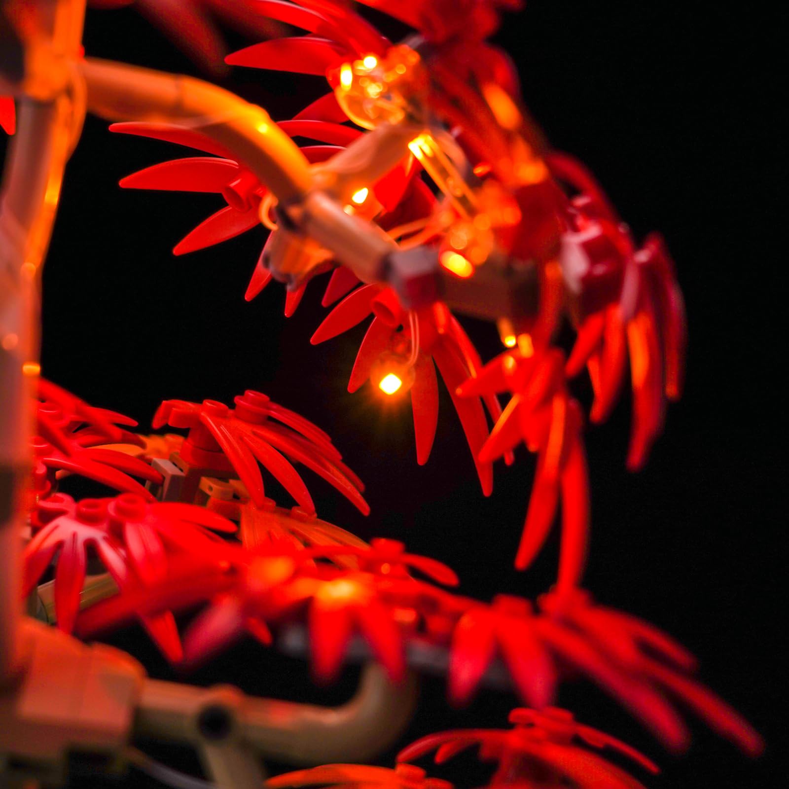 LocoLee Licht Set Kompatibel mit Lego 10348 Japanese Red Maple Bonsai Tree (Kein Lego-Set), Dekorative Beleuchtung Set Compatible with Lego 10348 Bonsai-Baum