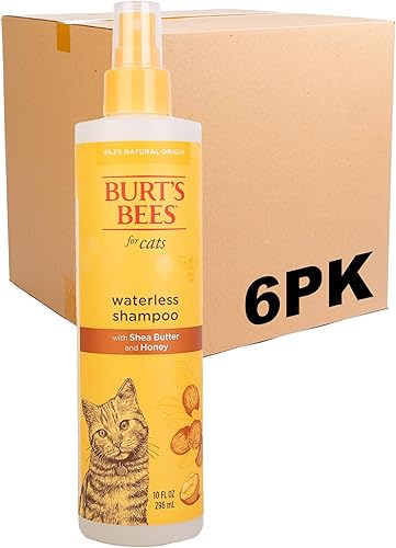 Miniatura 13 de Burt's Bees for Pets Champú sin agua para gatos con manteca de karité y miel, un champú seco para gatitos sin enjuague, suministros suaves para