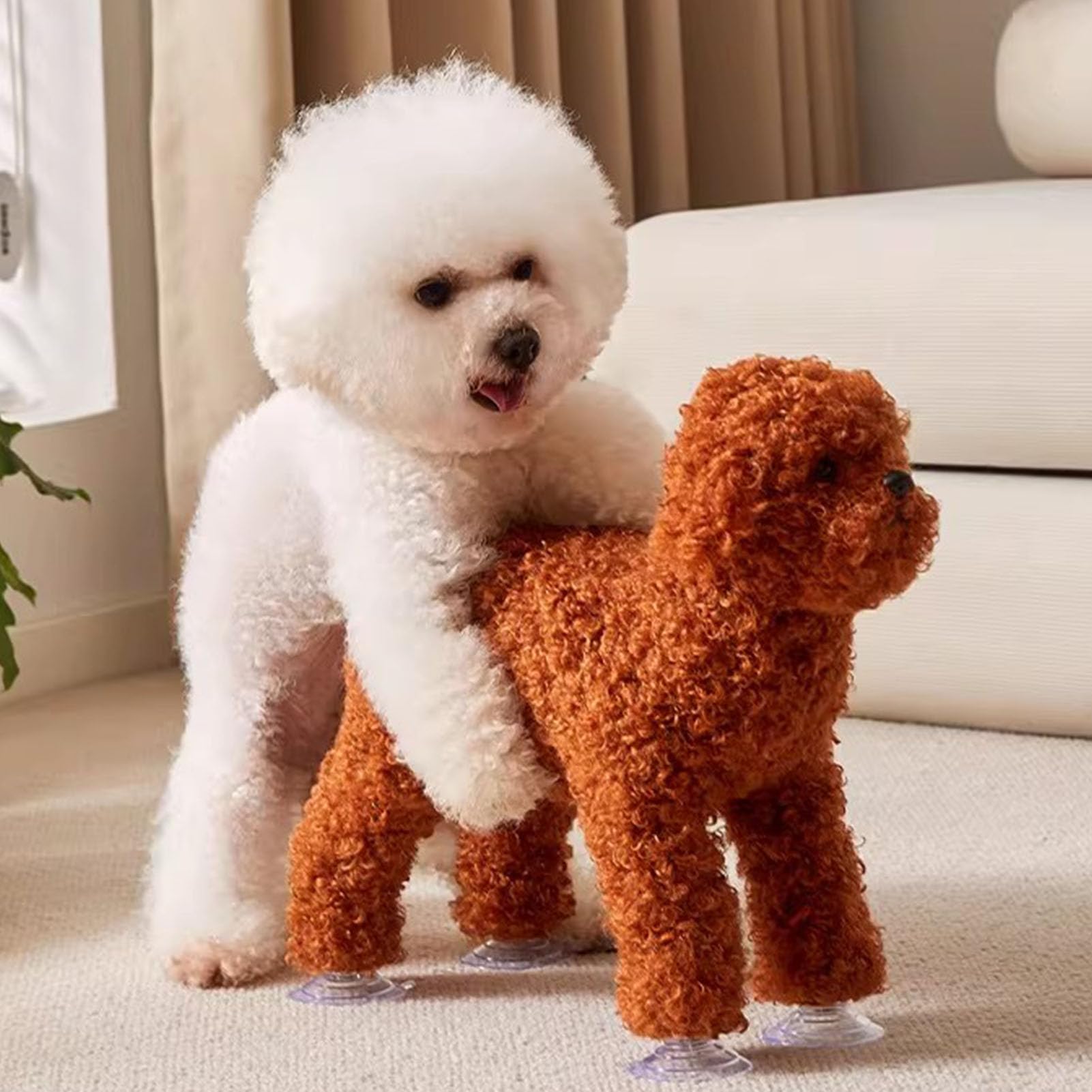 Marrón,13cm, Juguete de SimulacióN de Apareamiento para Perros Machos — Juguete de Peluche Interactivo para Perros PequeñOs en Celo y para Dormir