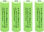 Ni-Mh AA 600mAh 1.2V Rechargeable Battery for Outdoor Solar Lights Garden Lamp(4 Pack)