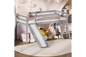 Low Loft Bed with Slide: Kids' Room Haven