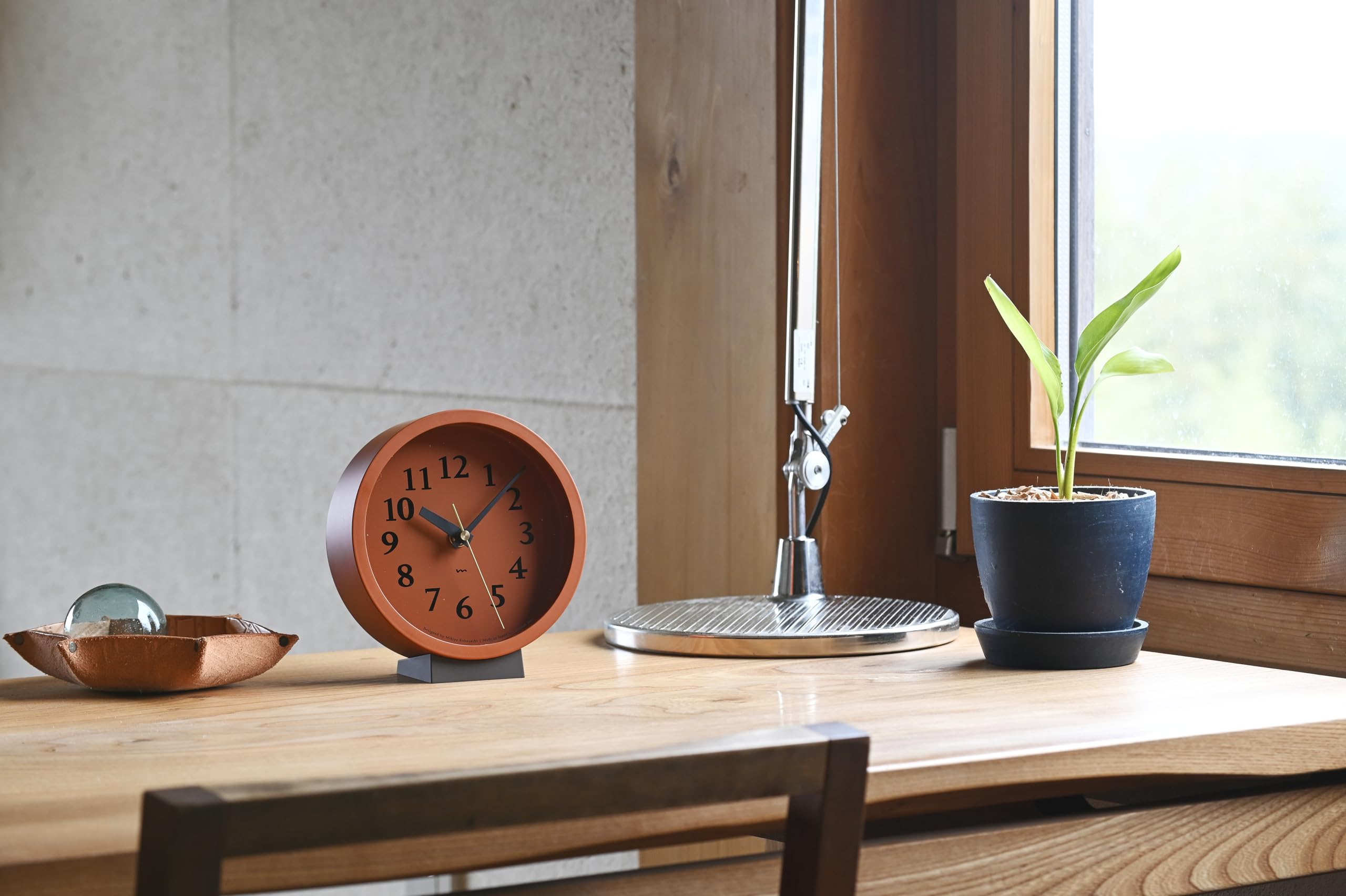 Amazon.co.jp: レムノス Lemnos 置き時計 電波時計 m clock MK14-04