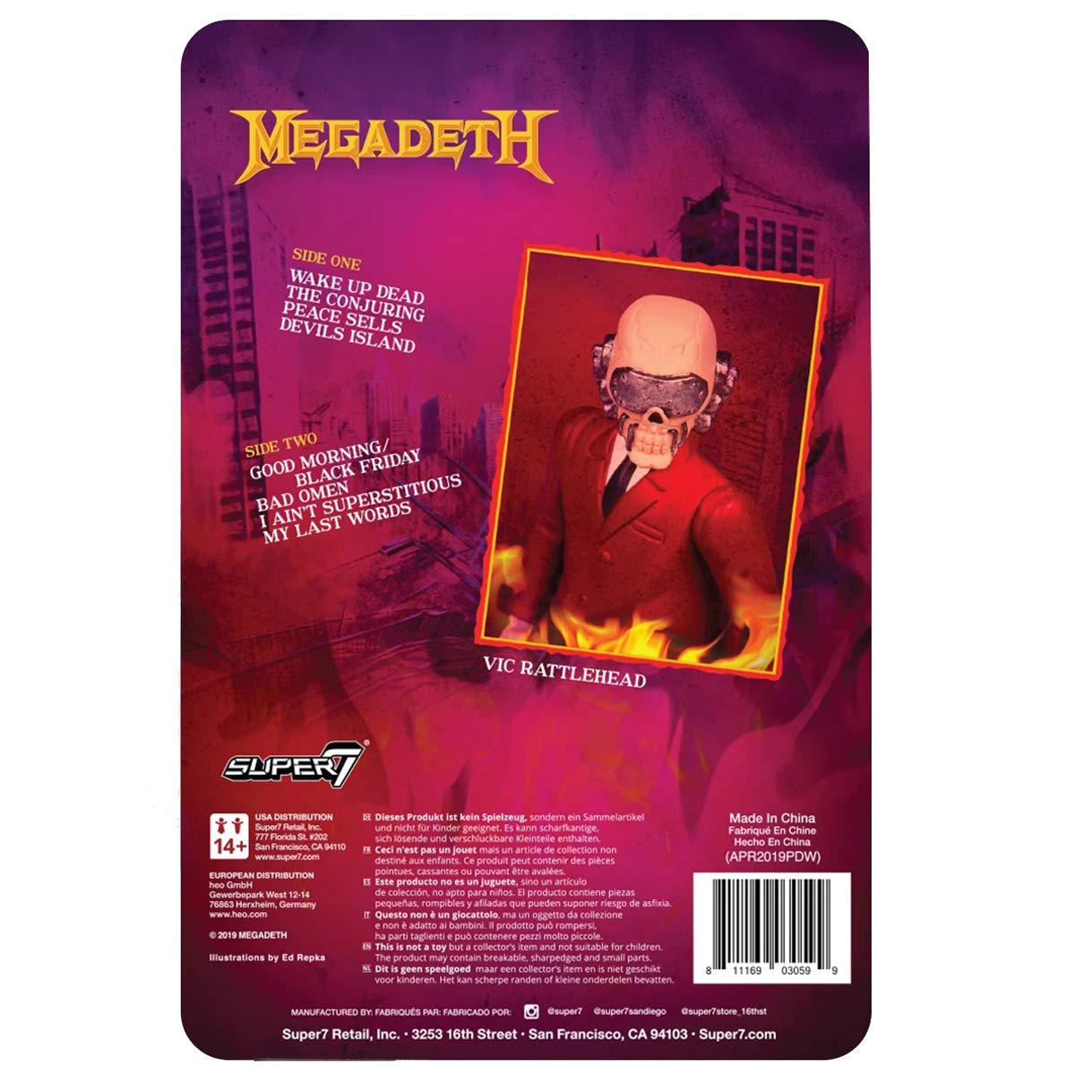Amazon.co.jp: Megadeth(メガデス) ReAction Figure - Vic Rattlehead