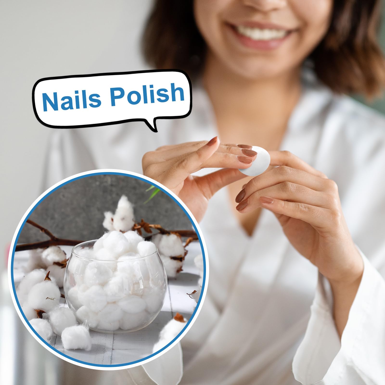 4000 bolas de algodón orgánico a granel, suaves, grandes, absorbentes, multiusos, bolas de algodón puro para esmalte de uñas, desmaquillante, aplicar lociones y más