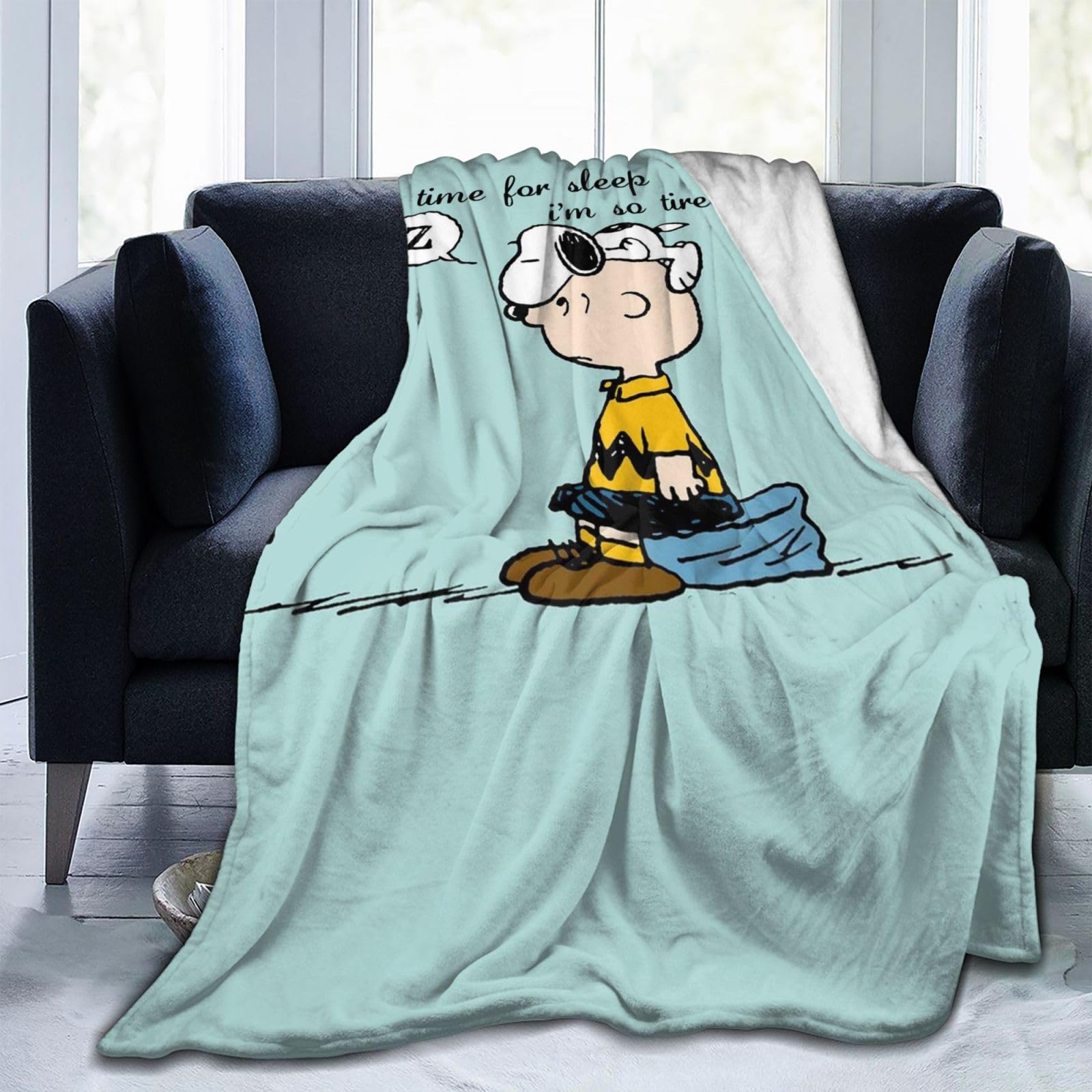 Amazon｜スヌーピー チャーリーブラウン ブランケット 毛布 ひざ掛け