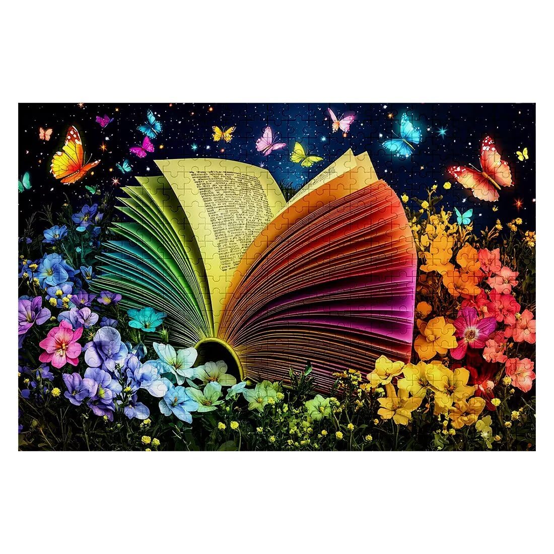 Puzzle 2000 sztuk Dorośli Kwiat Zestaw puzzli Motyl dla dorosłych 99 x 70 cm, kolorowe, klasyczne Wyzwanie edukacyjne Superior Zabawki dla Mężczyzn Wyzwanie Zabawki Rodzinny Prezent Dekoracja