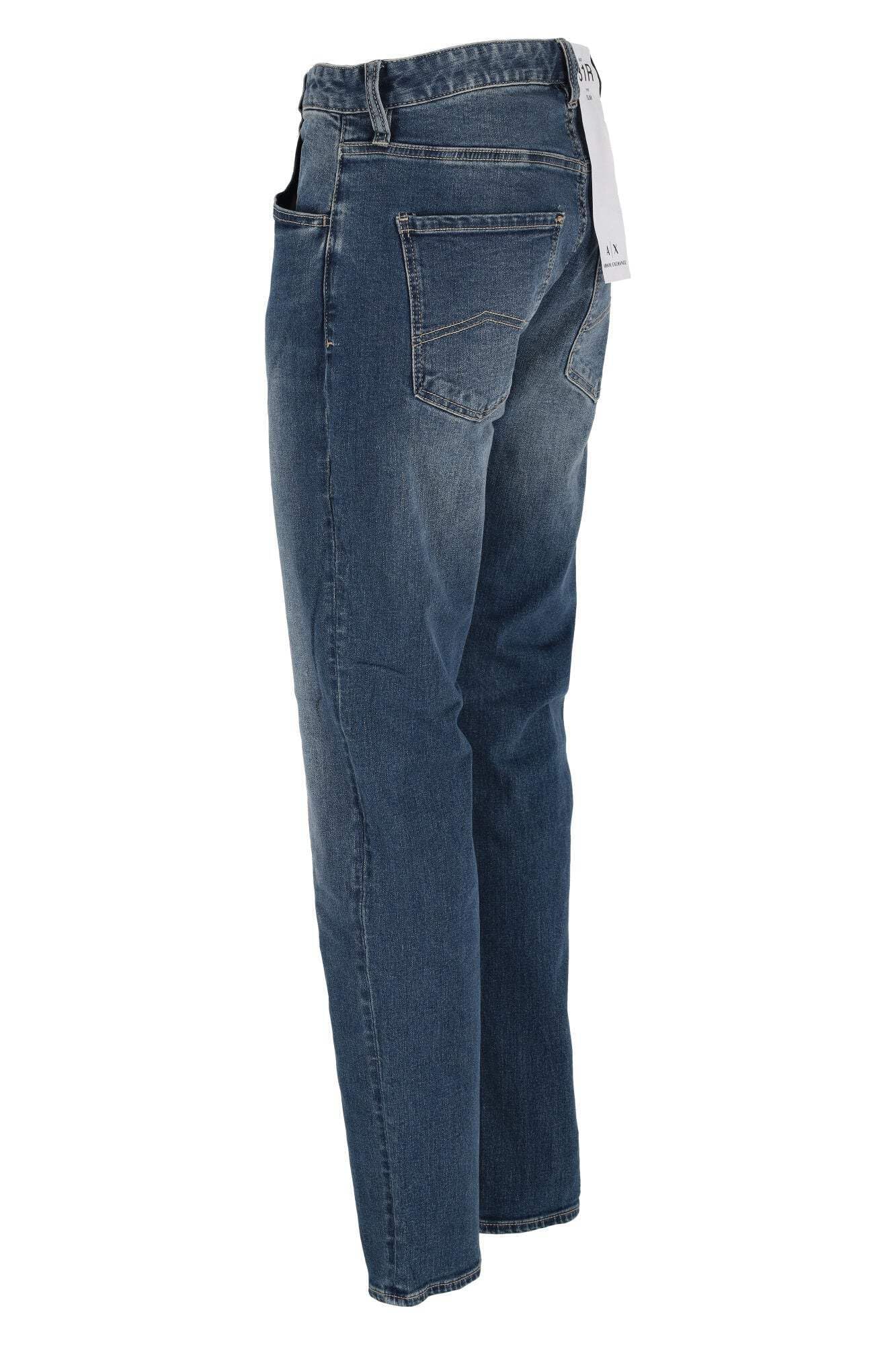 Armani Exchange J13 Slim Fit Comfort Cotton Denim Pants, Jeans Uomo, Indigo Denim,