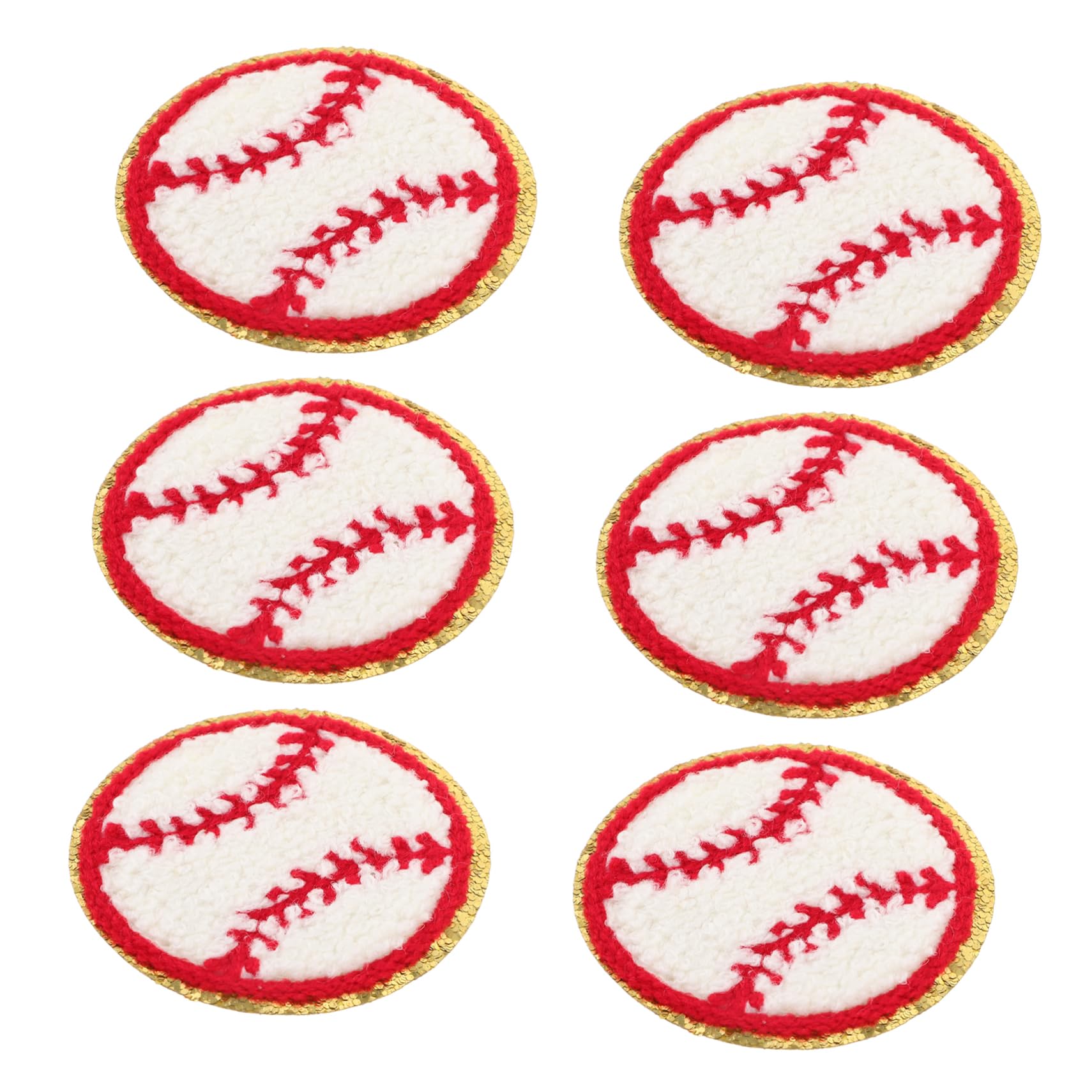 GALPADA 60piezas Parches Decorativos De Béisbol Parches Reemplazables Para Ropa Resistentes Para Chaquetas y Gorras Para Manualidades y Reparaciones