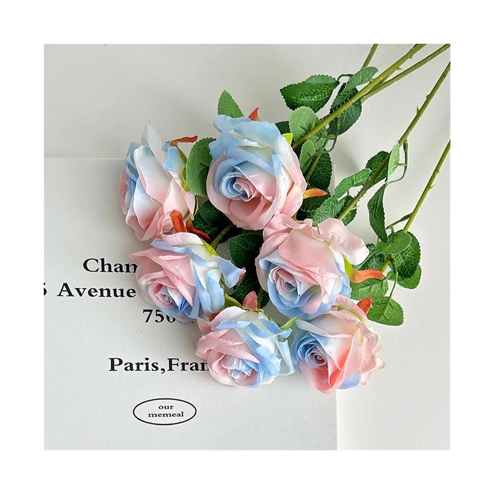 UBOHUZ 15PCS Rose Pink Artificial Roses Fake Flowers With Stems For DIY Wedding Bouquets Bridal Centerpieces Arrangements Tables Decorations for Wedding Bridal Bouquet(Color 1)