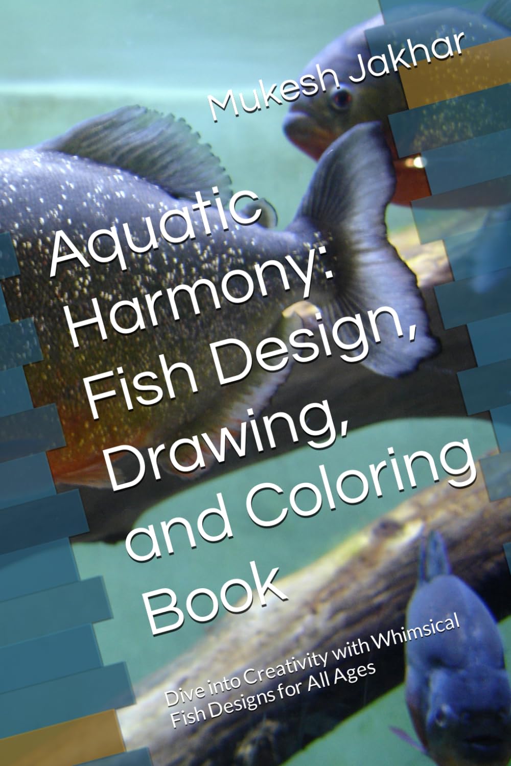 Livre de coloriage poisson Aquatic Harmony pour le dessin créatif