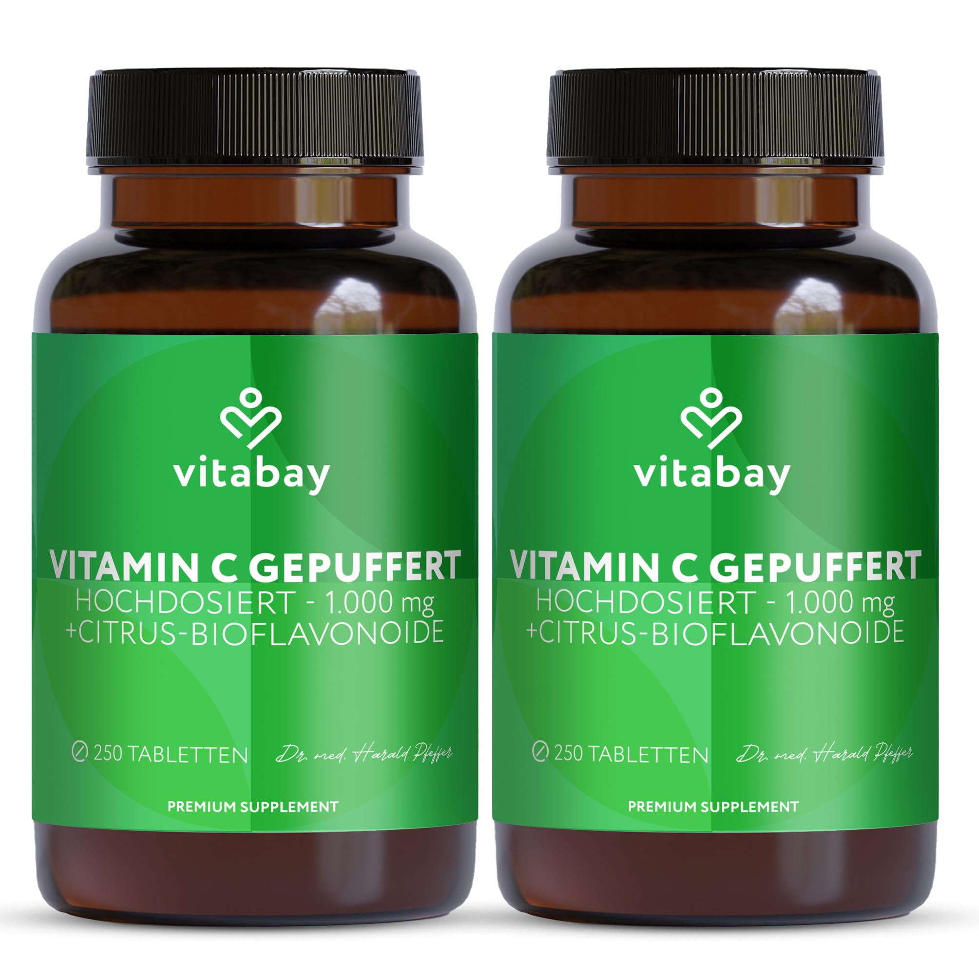 Vitabay Vitamin C 1000 mg – 500 vegane Time Released Tabletten