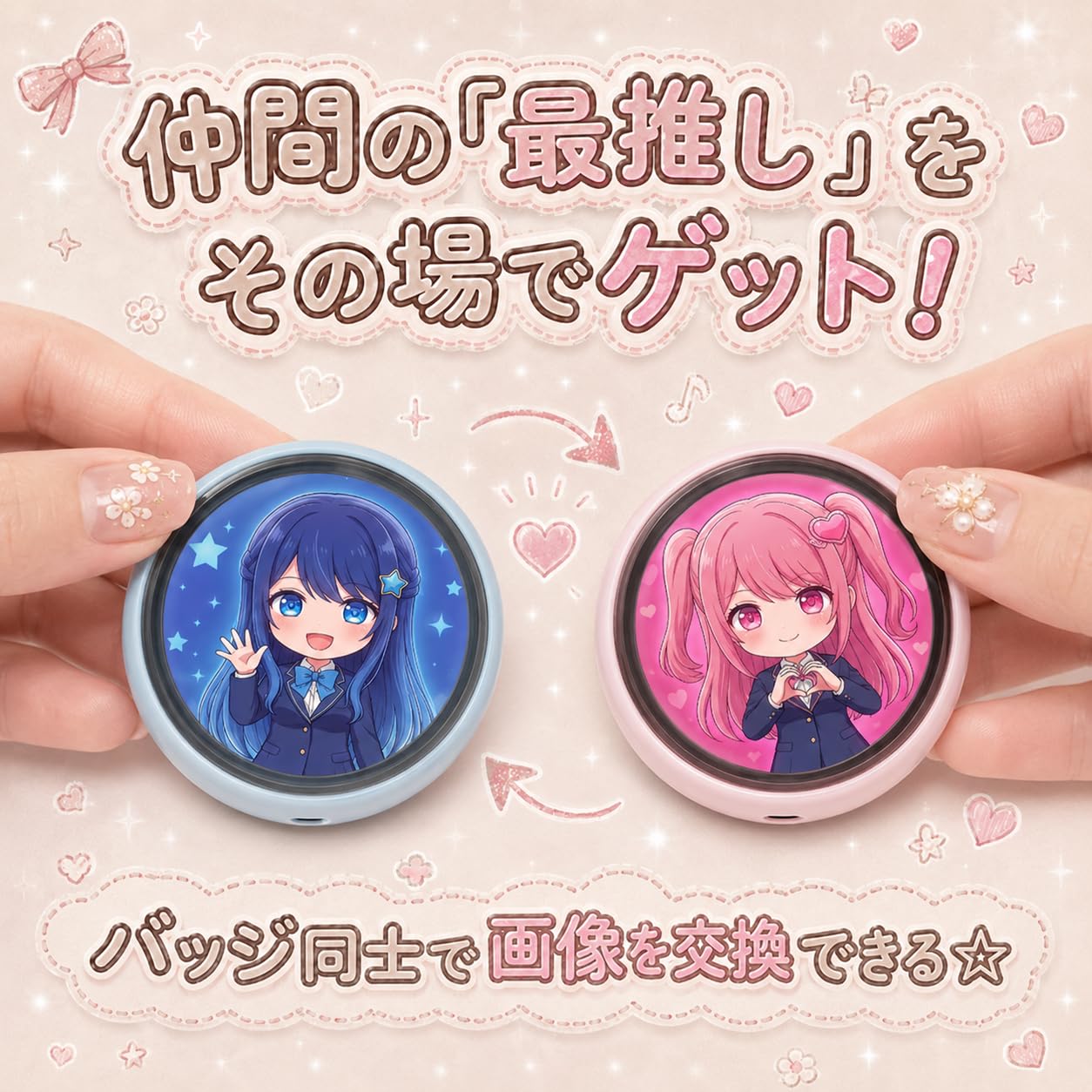 Amazon.co.jp: KEIYO デジタル缶バッジ 推し活バッジ 動画対応