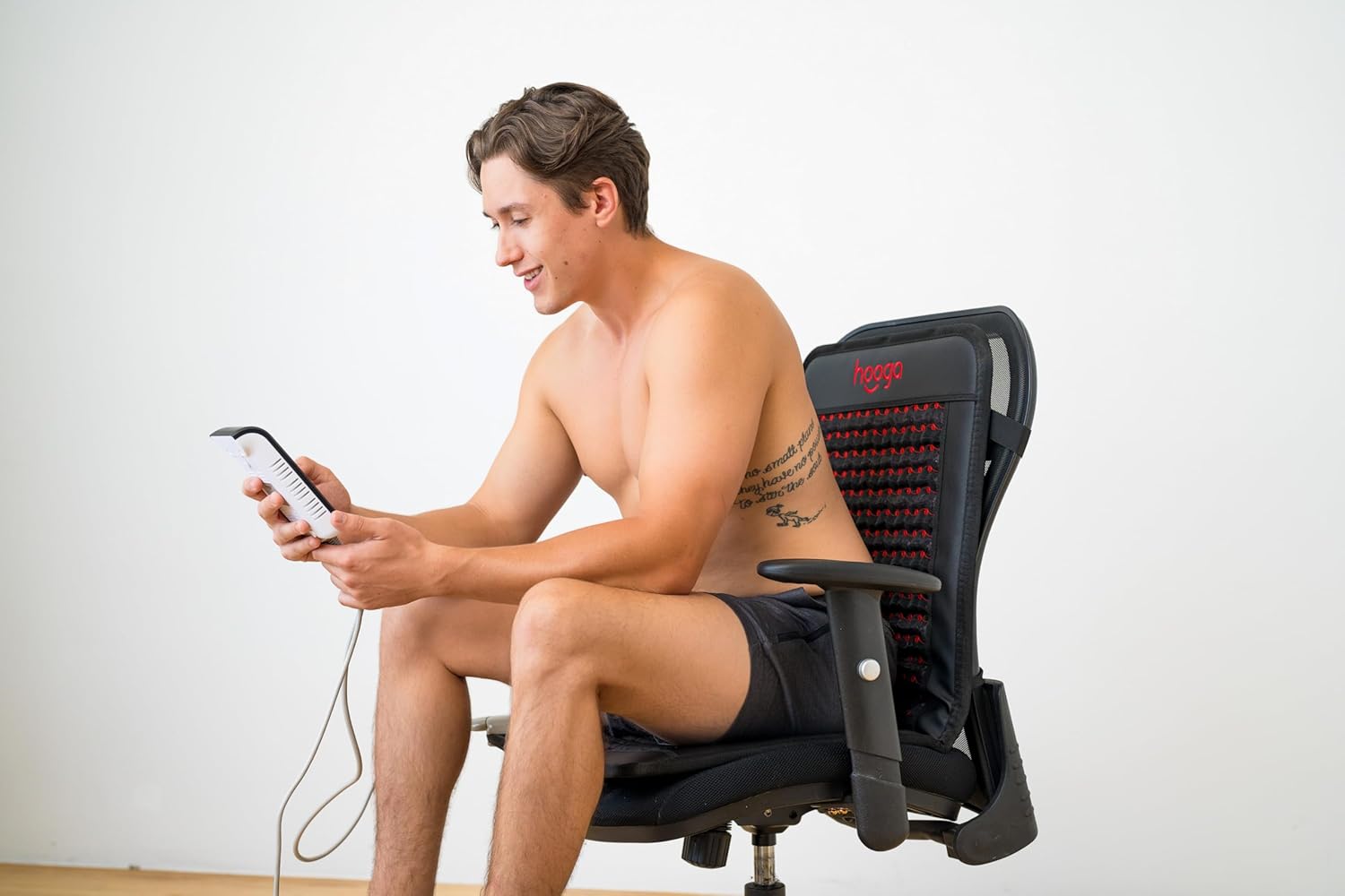 Hooga Far Infrared Heat Therapy Mat, Foldable Mat with Far Infrared Heat, Natural Crushed Amethyst and Tourmaline Stones, Reduce Pain, Relieve Stress and Improve Circulation (Chair Pad) - Image 6