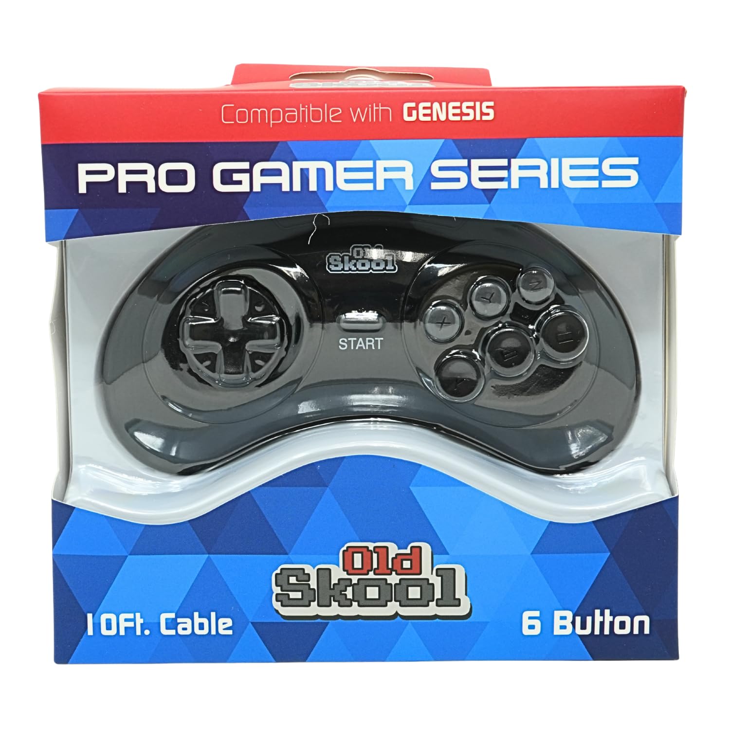 Old Skool Pro Gamer Series Controller for Sega Genesis : Amazon.com.tr