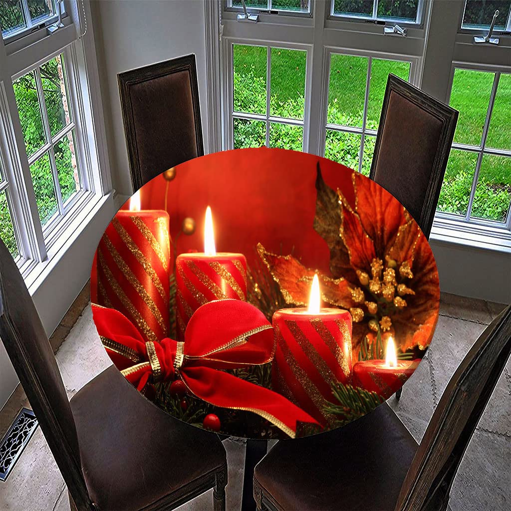 Odot Rond tafelkleed met elastische randen, 3D houtprint, afveegbaar cirkelvormig tafelkleed, voor binnen en buiten, afveegbaar voor tafelblad, keuken, eetkamer, picknick (110 cm, hout Odot Rond tafelkleed met elastische randen, 3D houtprint, afveegbaar cirkelvormig tafelkleed, voor binnen en buiten, afveegbaar voor tafelblad, keuken, eetkamer, picknick (110 cm, hout