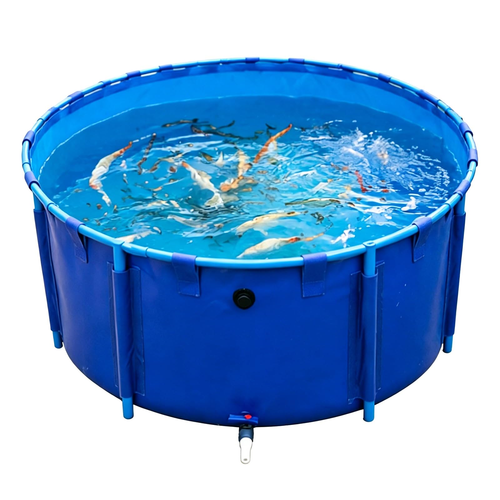 Estanque de peces portátil de PVC a prueba de fugas y de fácil instalación para jardín