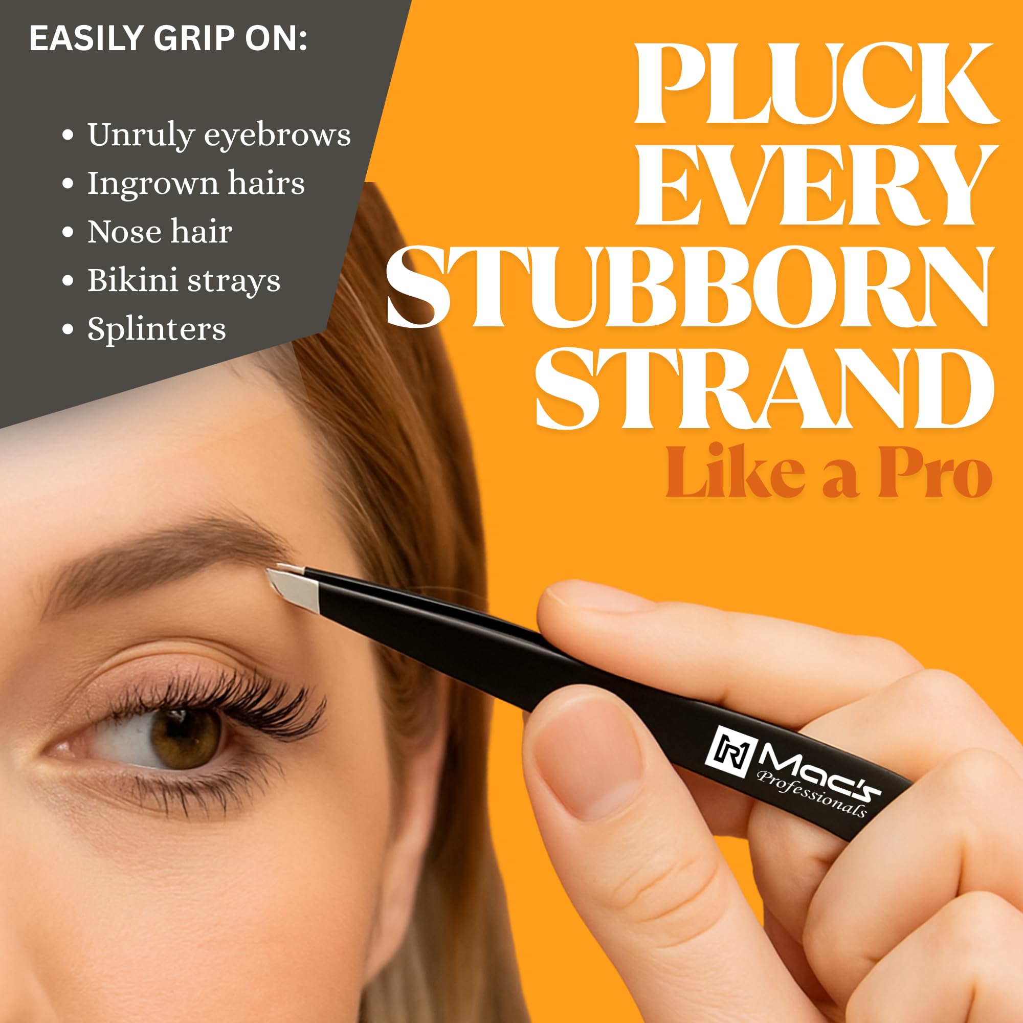 Macs Cımbız Seti - Kaşlar, Batık Saçlar, Kıymıklar, Yüz Kılları ve