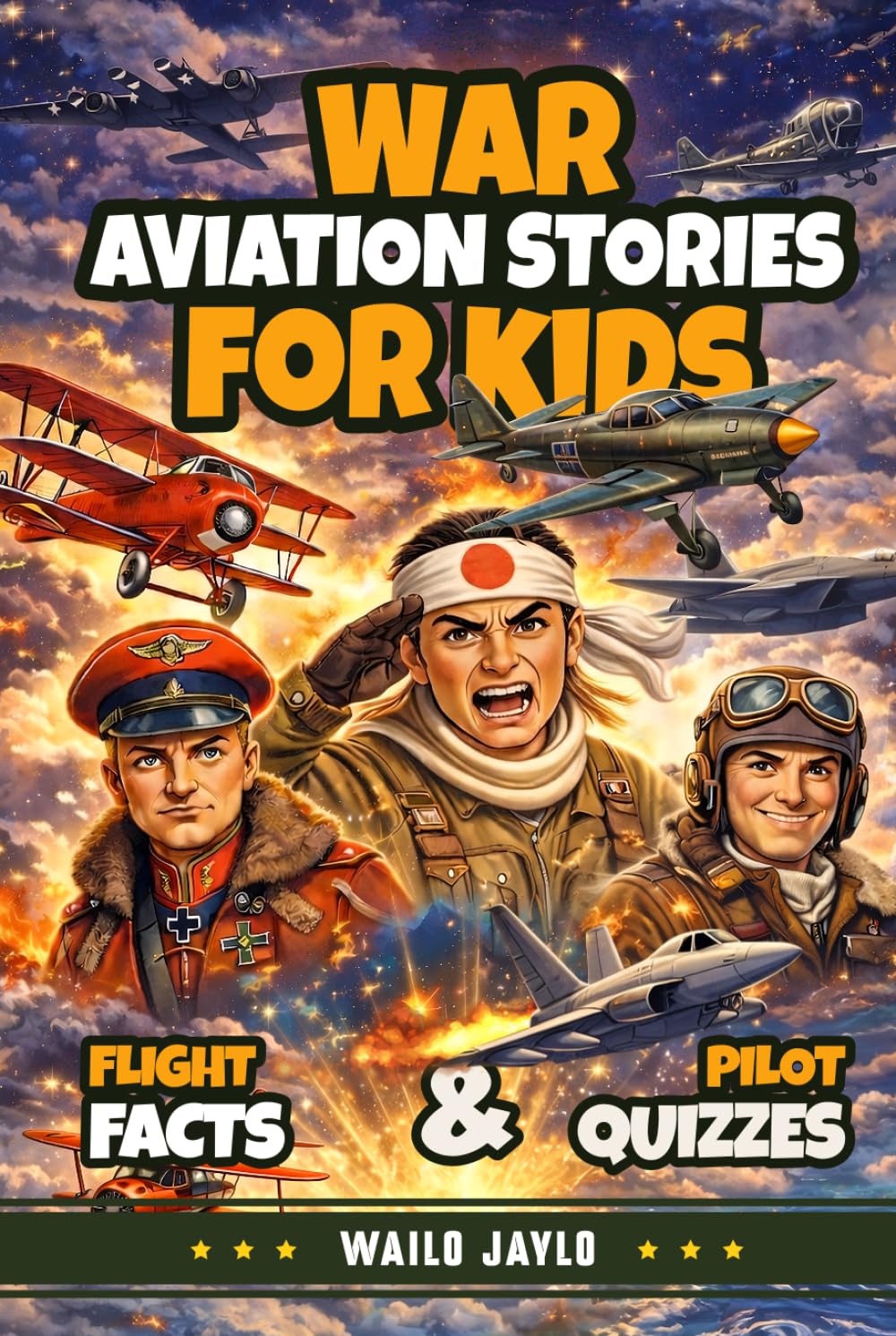 War Aviation Stories for Kids: True Stories of Heroic Pilots, Legendary Air Battles, and Real Warplanes That Made History—for Curious Young Pilots, with Fun Facts and Quizzes