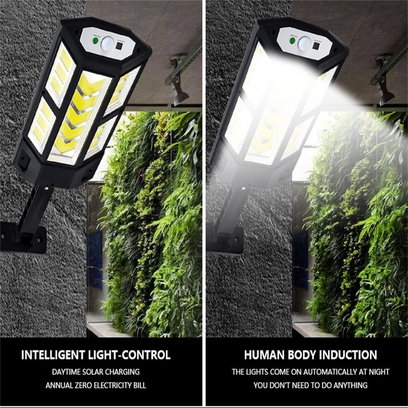 IMEISH Super Bright Jumbo Solar LED Lamp, 2023 New Solar Street Light with Remote, 3 Lighting Modes,Solar Flood Lights Outdoor ， IP65 Weatherproof Design for Garden Yard Parking Lot